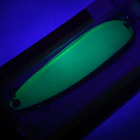 Luhr Jensen Krocodile Die #4 Glow Lusikka, Valkoinen / Vihreä, 19g, #5971