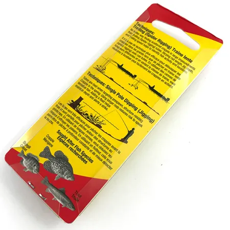 Johnson Crappie Buster Tubes Jigit, Valkoinen/Chartreuse, 4,5cm, #5987