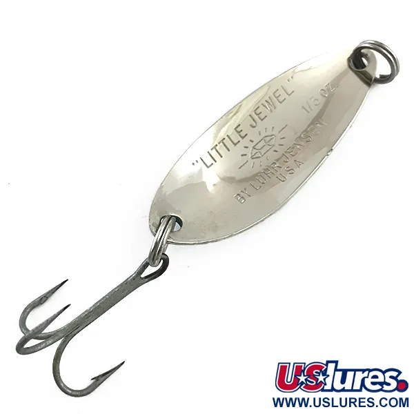 Luhr Jensen Little Jewel Lusikka, Vasaroitu nikkeli/Sininen, 9g, #5997