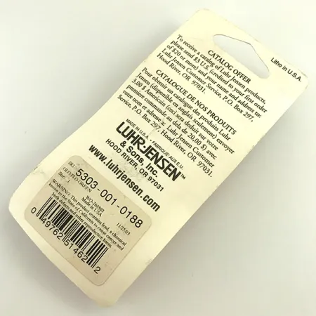 Luhr Jensen Loco 1Glow Lusikka, Valkoinen/Vihreä, 4g, UV Glow, #5303-001-0188