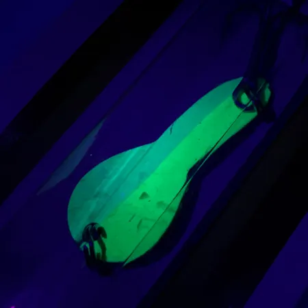 Luhr Jensen Loco 1Glow Lusikka, Valkoinen/Vihreä, 4g, UV Glow, #5303-001-0188