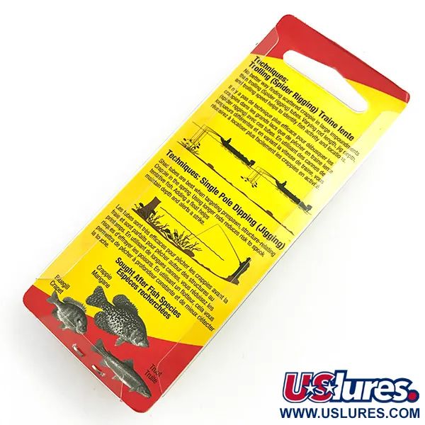 Johnson Crappie Buster Shad Tubes UV jigi, Blue/Green/Glitter, #6021