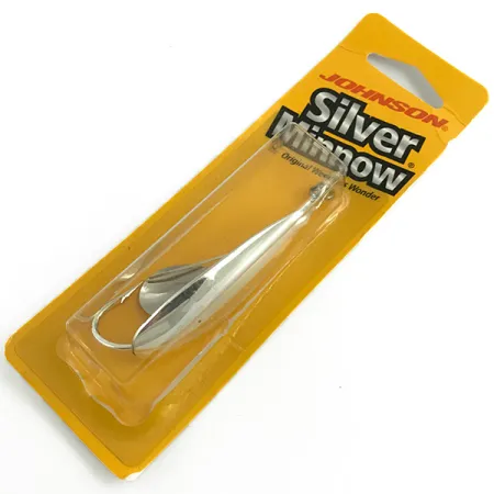 Weedless Johnson Silver Minnow with spinner blade