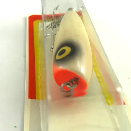 Luhr Jensen P.J.POP Puu-popperi, White Pearl/Orange, 17g, käsityö, #6046