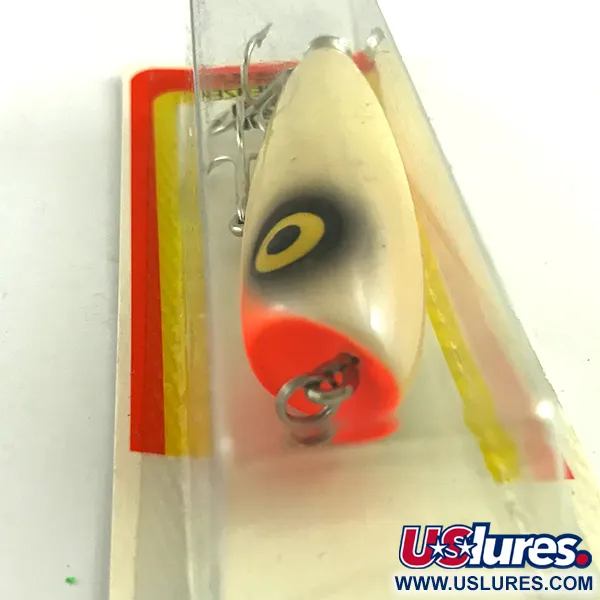 Luhr Jensen P.J.POP Puu-popperi, White Pearl/Orange, 17g, käsityö, #6046