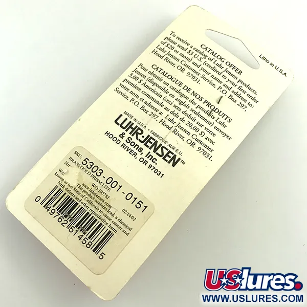 Luhr Jensen Loco 1 Lusikka, Kulta, 4g, Prism Lite, #6052