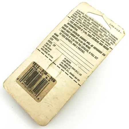 Krocodile Stubby Luhr Jensen Lusikka, Red / Nickel, 18g, Vintage, #6053