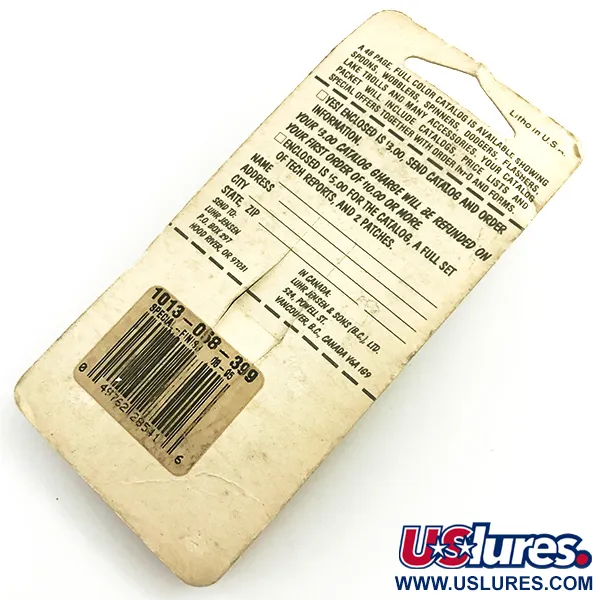 Krocodile Stubby Luhr Jensen Lusikka, Red / Nickel, 18g, Vintage, #6053