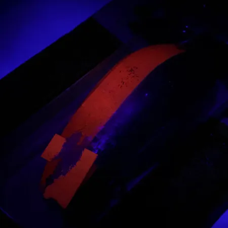 Krocodile Stubby Luhr Jensen Lusikka, Red / Nickel, 18g, Vintage, #6053