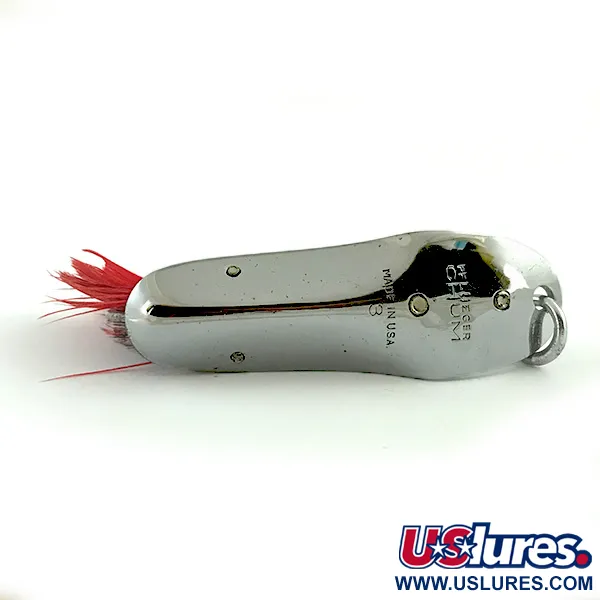 Pflueger Chum 3 Ruohosuojattu Lusikka, Nikkeli / Punainen, 14g, #6062