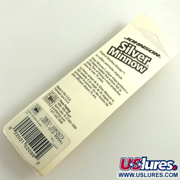 Johnson Weedless Silver Minnow Lusikka, Fire Tiger/Nikkeli, 14g, #6308