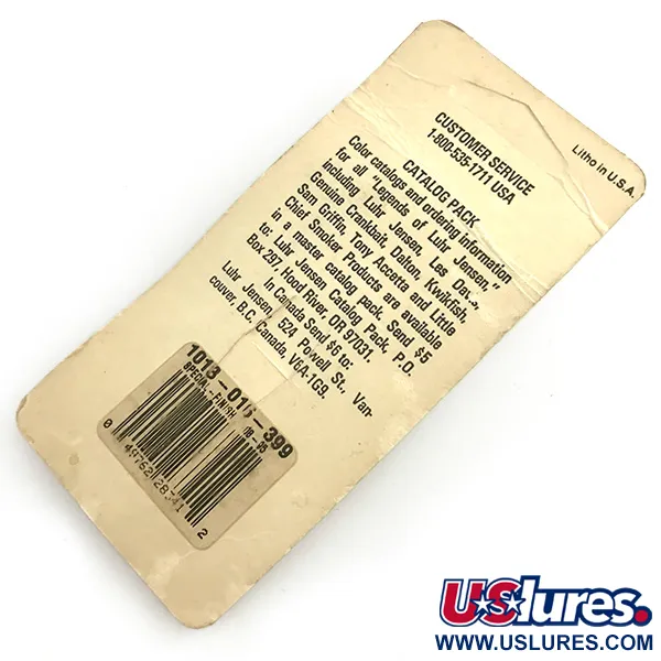 Luhr Jensen Krocodile Stubby UV Lusikka, Nikkeli/Oranssi/UV, 5g, #6085