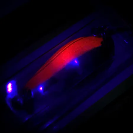 Luhr Jensen Krocodile Stubby UV Lusikka, Nikkeli/Oranssi/UV, 5g, #6085