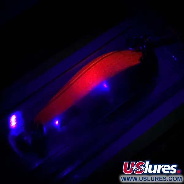 Luhr Jensen Krocodile Stubby UV Lusikka, Nikkeli/Oranssi/UV, 5g, #6085