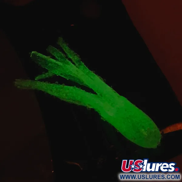 Bass Pro Shops Squermin' Squirts Tube, Valkoinen Glow, 3.5cm, Glow, #6094