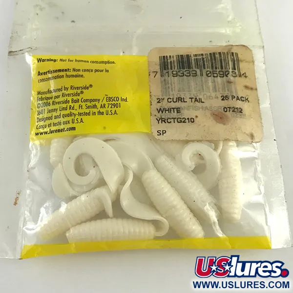 Riverside soft bait Jigi, Valkoinen, 5cm, uritettu runko, #6133