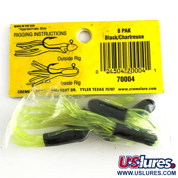 Creme Maxi Tail soft bait UV Jigi, Black/Green UV, 5cm, #6145