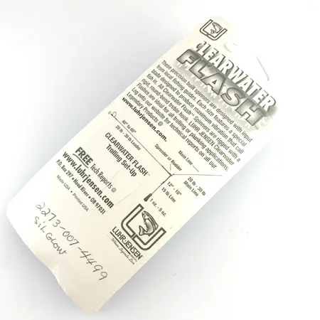 Luhr Jensen ClearWater Flash UV Lippa, Hopea, 7g, UV-teho, #6154