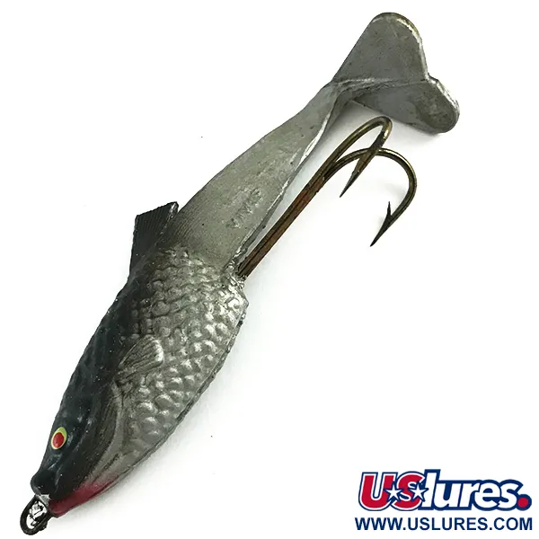 Vivif Swim Bait, Musta-Hopea, 10g, Living Tail Muotoilu, #6165
