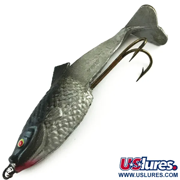 Vivif Swim Bait, Musta-Hopea, 10g, Living Tail Muotoilu, #6165