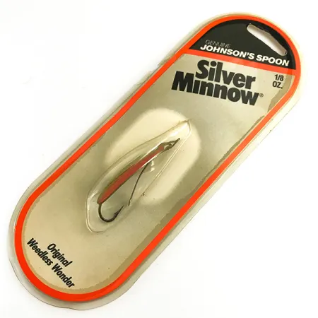 Weedless Johnson Silver Minnow Lusikka, Vihreä/Oranssi/Nikkeli, #6193