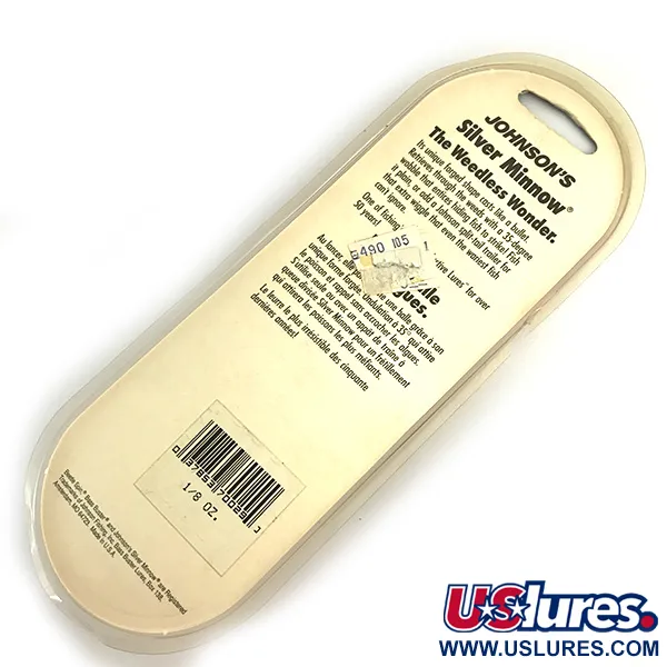 Weedless Johnson Silver Minnow Lusikka, Vihreä/Oranssi/Nikkeli, #6193