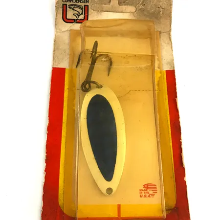 Luhr Jensen Krocodile Stubby Lusikka, Valkoinen/Sininen, 24g, #6197