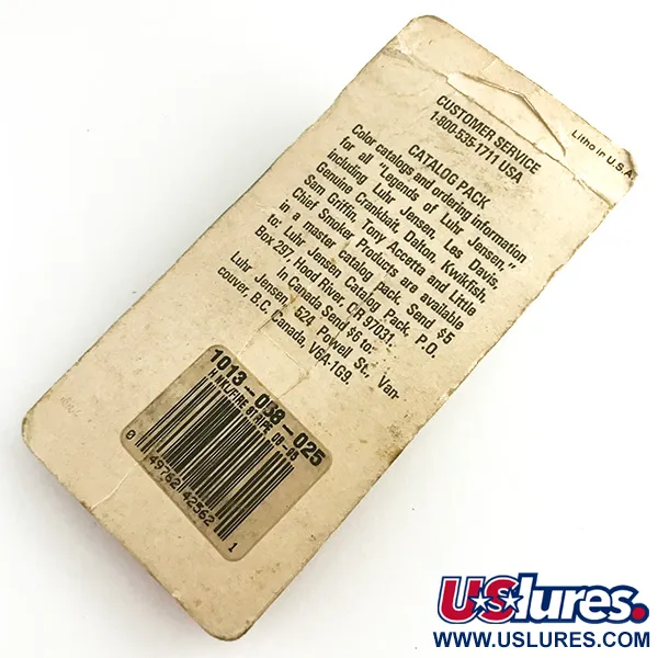 Luhr Jensen Krocodile Stubby Lusikka, Vasaroitu Nikkeli/Puna UV, 18g, #6222