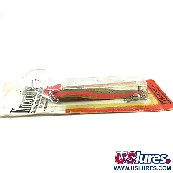 Luhr Jensen Krocodile Die #4 UV Lusikka, Messinki/UV Punainen, 14g, #6228