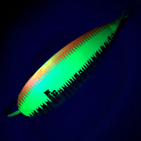 Johnson Silver Minnow UV Lusikka, Oranssi/Vihreä, 21g, UV, #6237