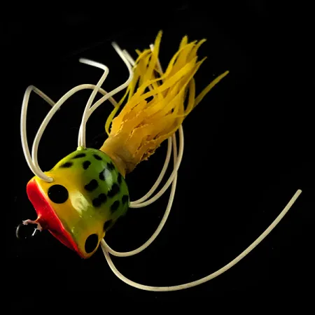 Fred Arbogast Hula Popper Popper, Frog, 1,6g, Kumihapsut, #6241