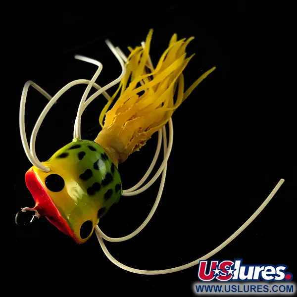 Fred Arbogast Hula Popper Popper, Frog, 1,6g, Kumihapsut, #6241