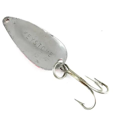 Keystone Lusikka, Puna-valko-nikkeli, 5,5g, Vinoraidat, #6245