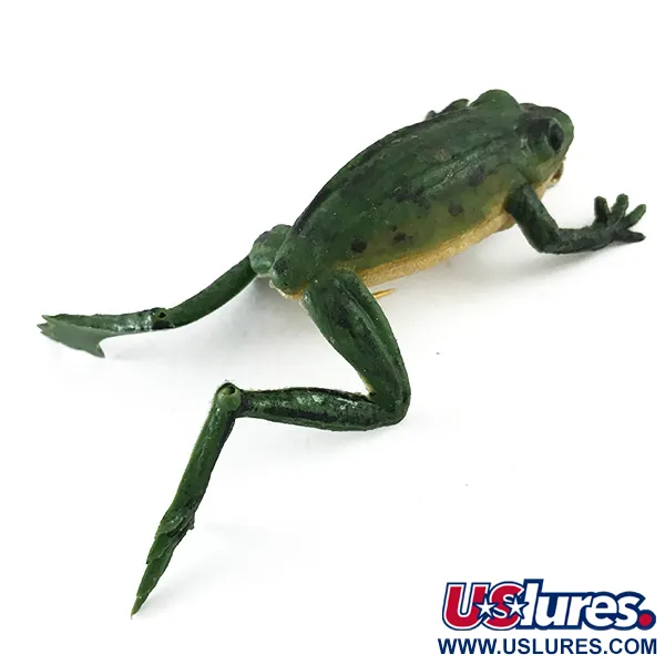 Delong Frog Kumisammakko, Vihreä, 5g, Yksihaarakoukku, #6251