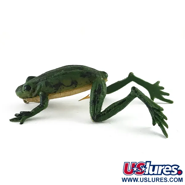 Delong Frog Kumisammakko, Vihreä, 5g, Yksihaarakoukku, #6251