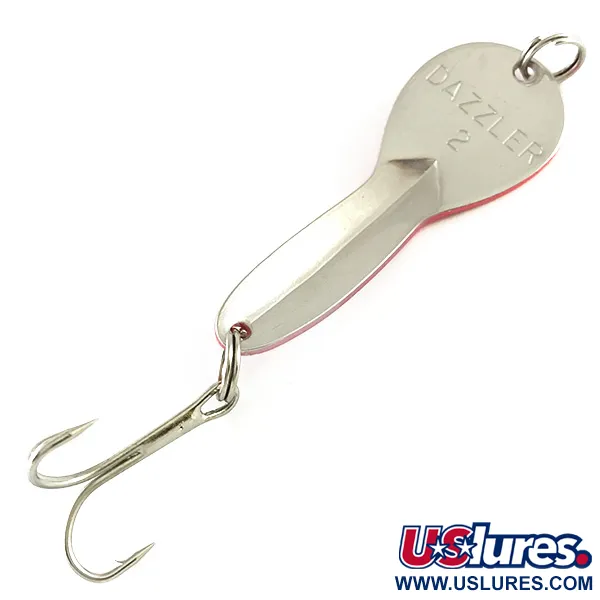 Acme Dazzler #2 UV Lusikka, Hopea/Punainen, 7g, UV-pinnoite, #6262