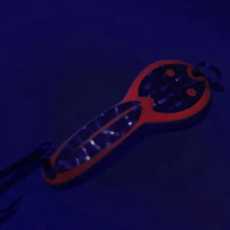 Acme Dazzler #2 UV Lusikka, Hopea/Punainen, 7g, UV-pinnoite, #6262