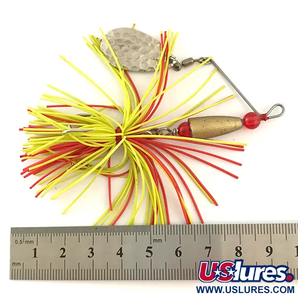 Spinner Bait Spinnerbait, Messinki/Nikkeli/Kelt UV, 12g, UV-tehoste, #6327