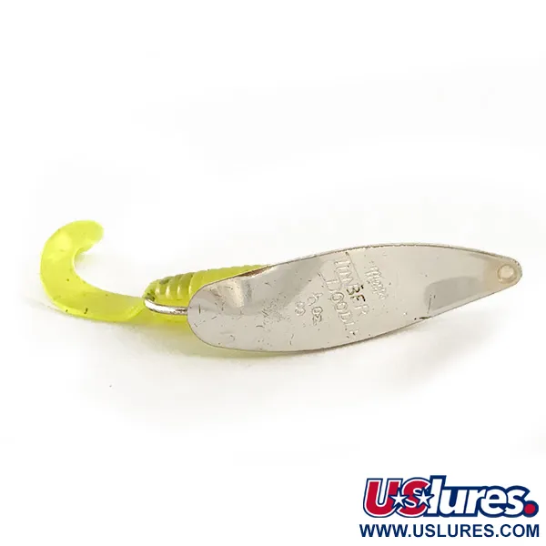 Mepps Timber Doodle 00 Ruohikkolusikka, Hopea, 4g, UV-pyrstö, #6364