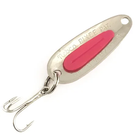 Nebco Pixee UV Lusikka, Vasaroitu Nikkeli / Pinkki, 4.5g, UV-Ydin, #6369