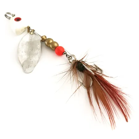 Mepps Lusox 1 Lippa, Nikkeli / Punainen, 10g, Lyijypää, #6403