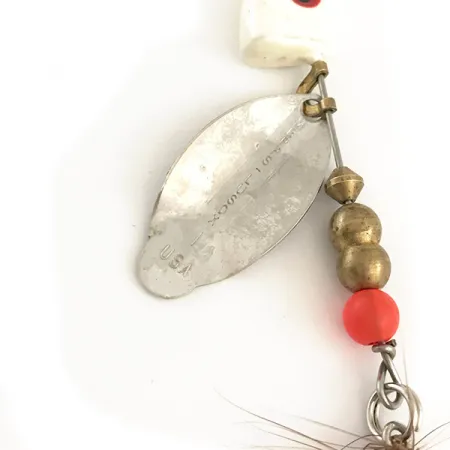 Mepps Lusox 1 Lippa, Nikkeli / Punainen, 10g, Lyijypää, #6403