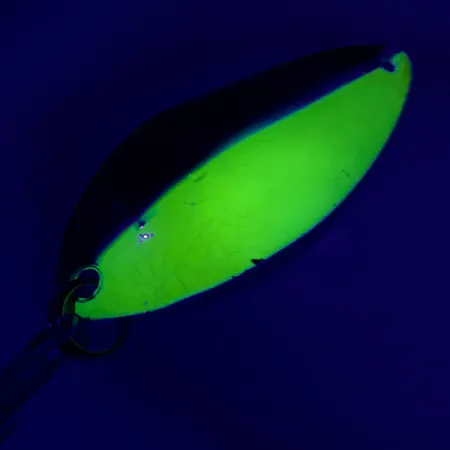 Luhr Jensen Krocodile Stubby UV Lusikka, Nikkeli/Keltainen UV, 14g, #6437