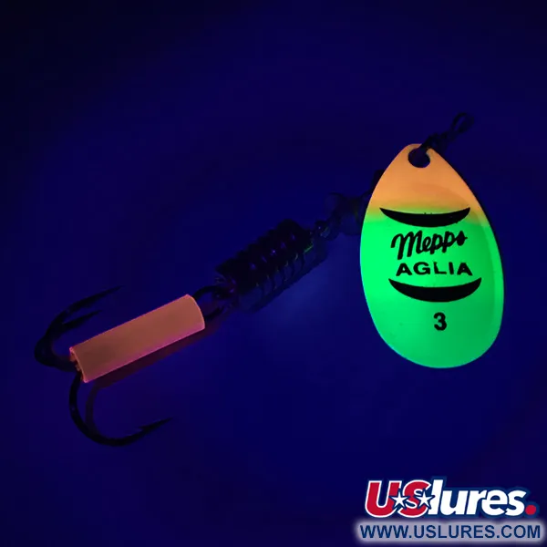 Mepps Aglia 3 Fluo UV Lippa, Fluo Tiger, 7g, UV-aktiivinen, #6456