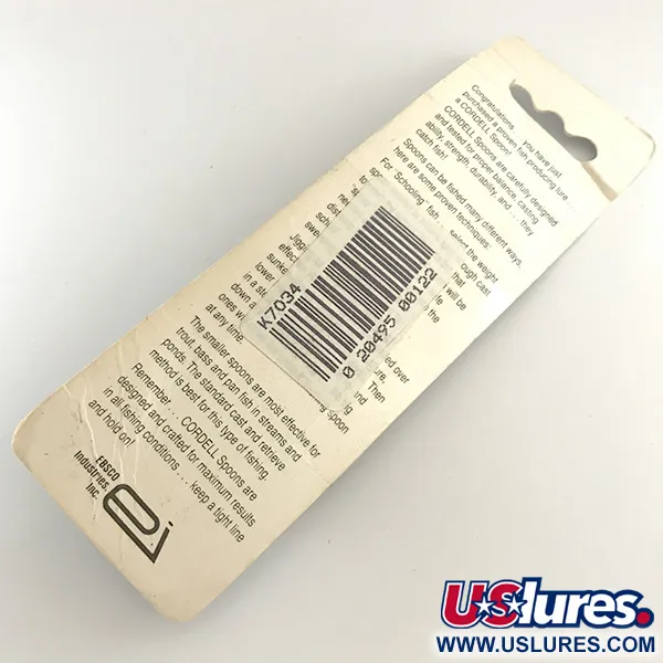 Cotton Cordell CC Spoon Jig Lure, Hopea, 21g, Vasaroitu, #6503