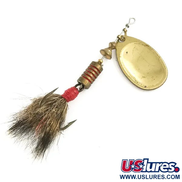 Mepps Aglia 3 dressed Lippa, Kulta / Punainen, 7,3g, Oravanhäntä, #6509