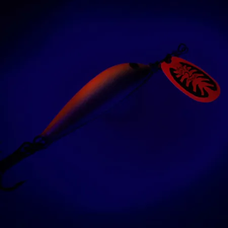 Blue Fox Vibrax Minnow Spin 2 Lippa, Oranssi/Kulta, 7g, Suomi, #6517