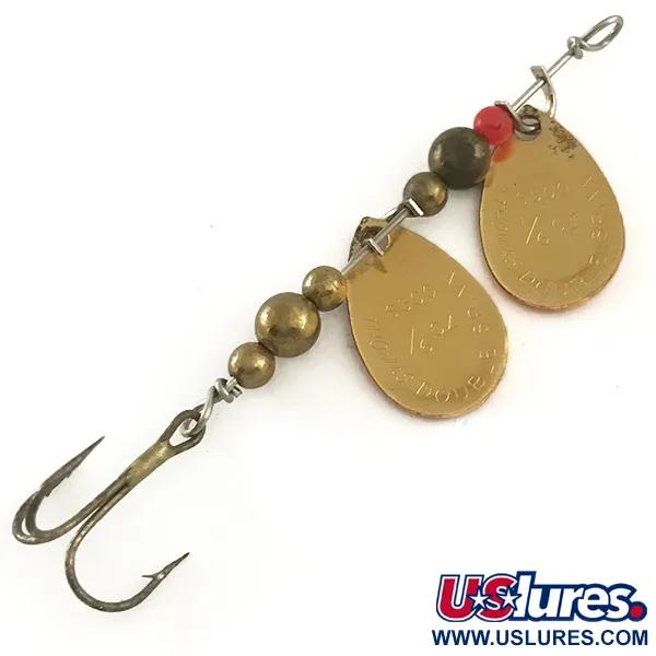 Thomas Double Spinn Tandem-lippa, Kulta / Punainen, 5g, USA, #6532