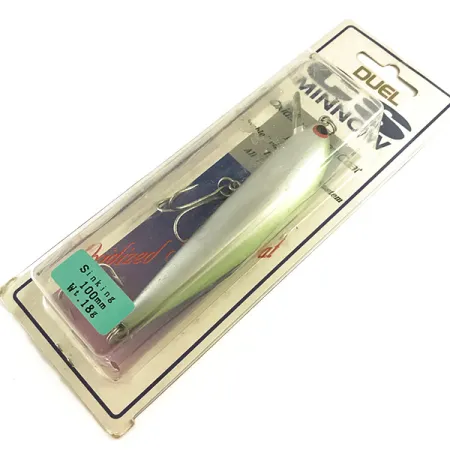 Yo-Zuri Duel CS Minnow Uppoava, Hopea / Vihreä, 18g, Räminä, #6589