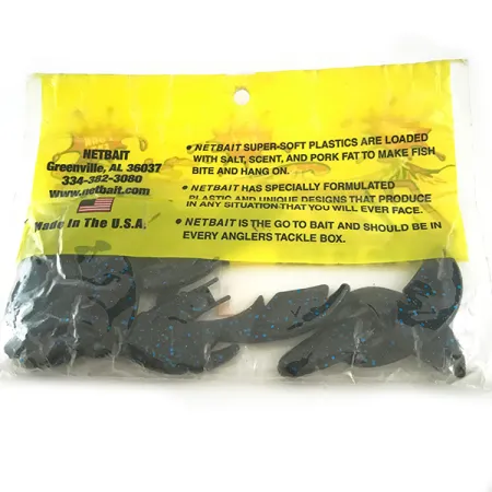 NetBait Paca Chunk jigi, Black Blue Flk, 7.5cm, traileri, #6594